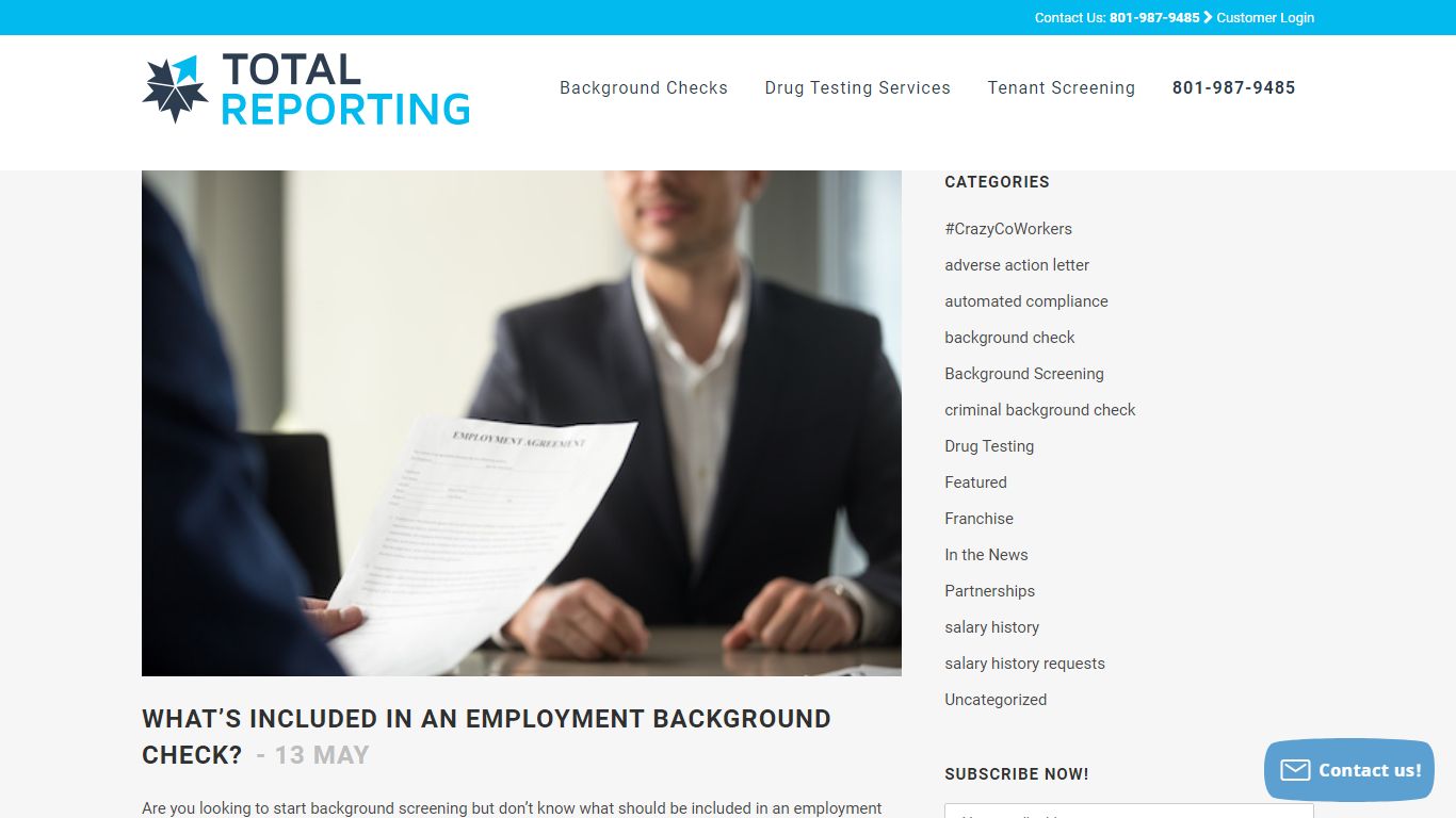 What’s Included In An Employment Background Check?